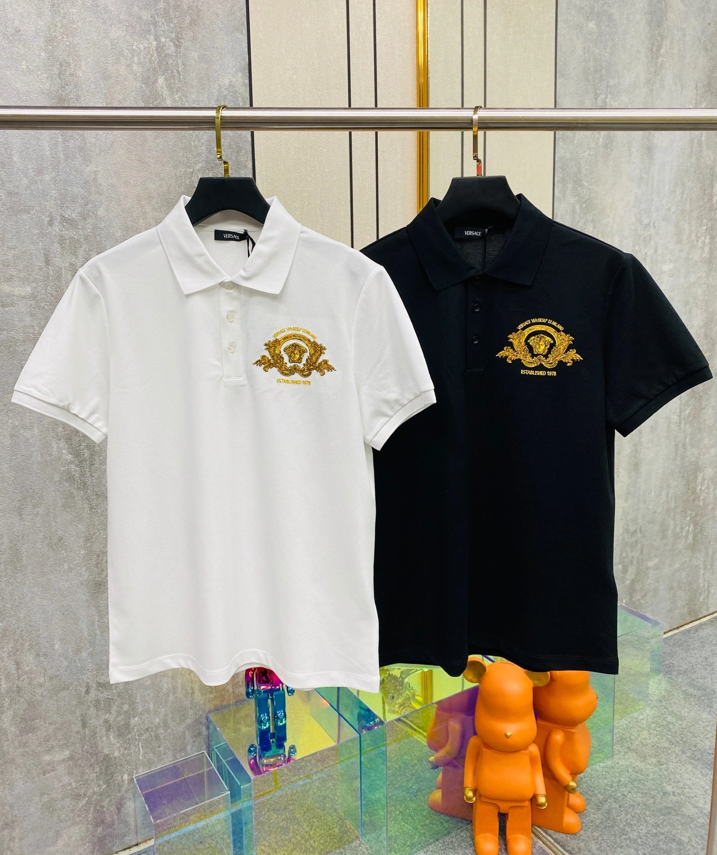 wg.luxury- V5rs135 embroiderymedusa POLO 2Colour item:E-F355B1658-2
